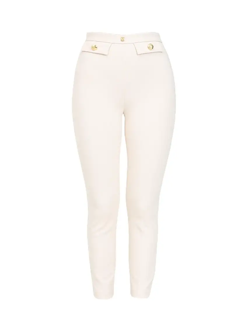 ELISABETTA FRANCHI Women's Trousers PA02446E2 193 White