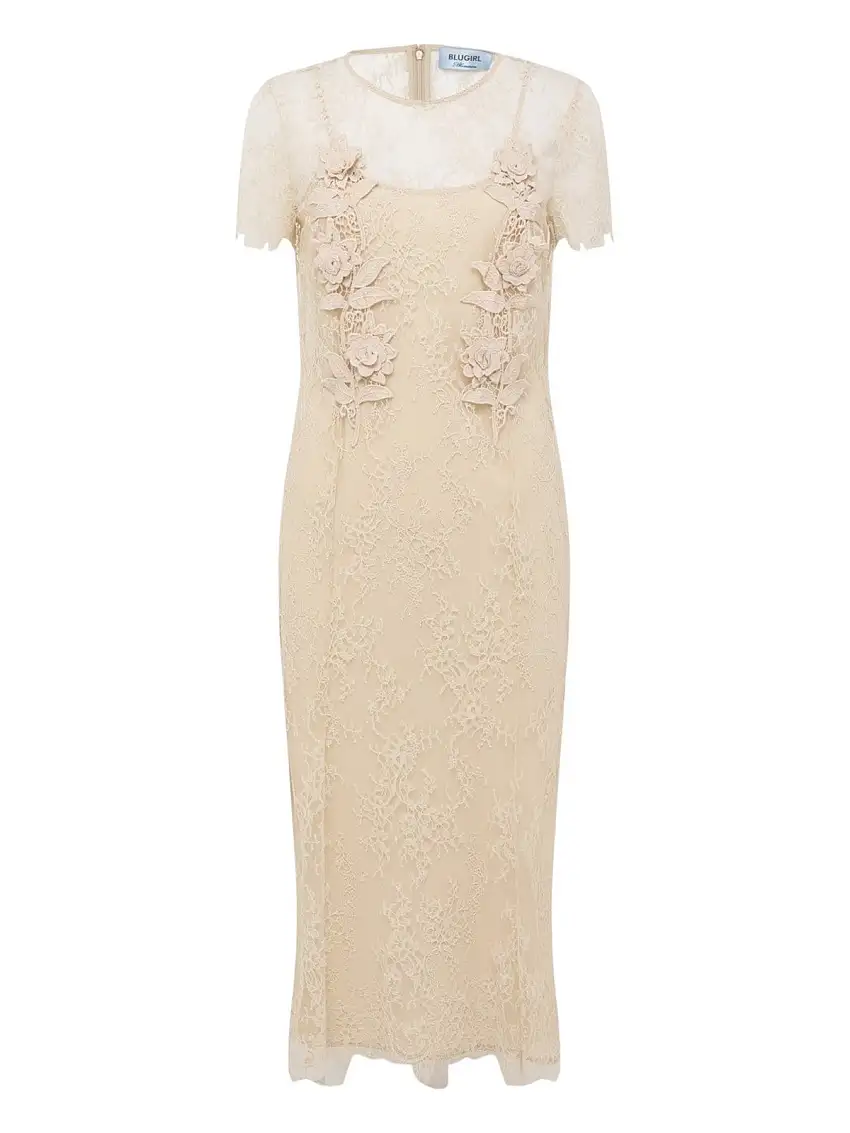 BLUGIRL Women's Dress RA5111J4881 30907 Beige