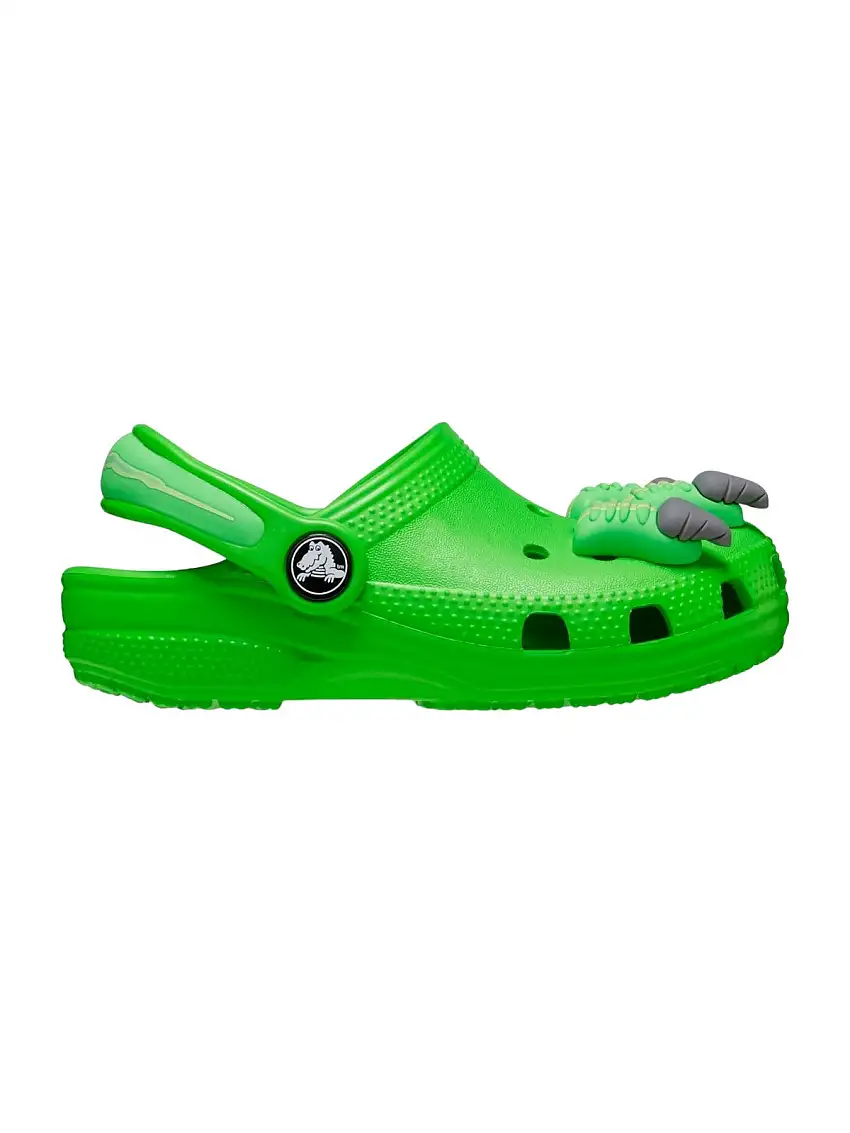 CROCS Kids' and Boys' Classic I AM Dinosaur Clog T 209700 3WA Green
