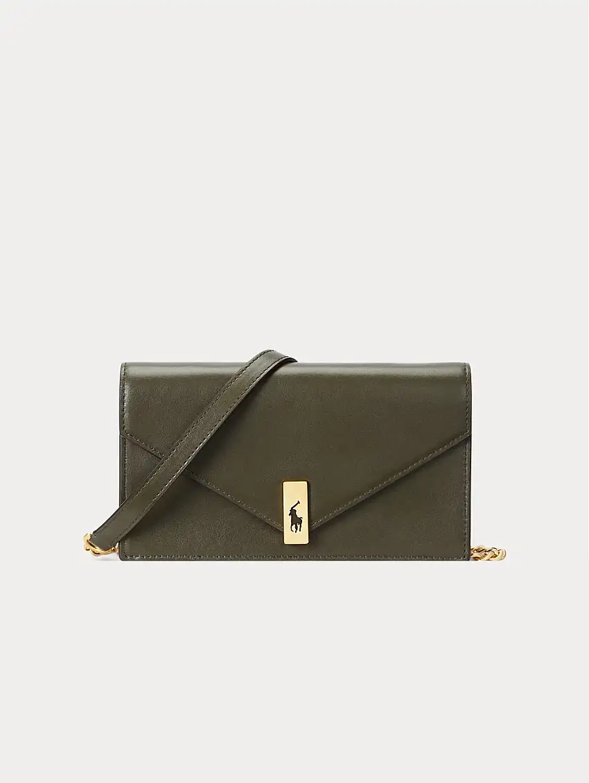 Borsa Portafoglio con Tracolla Verde