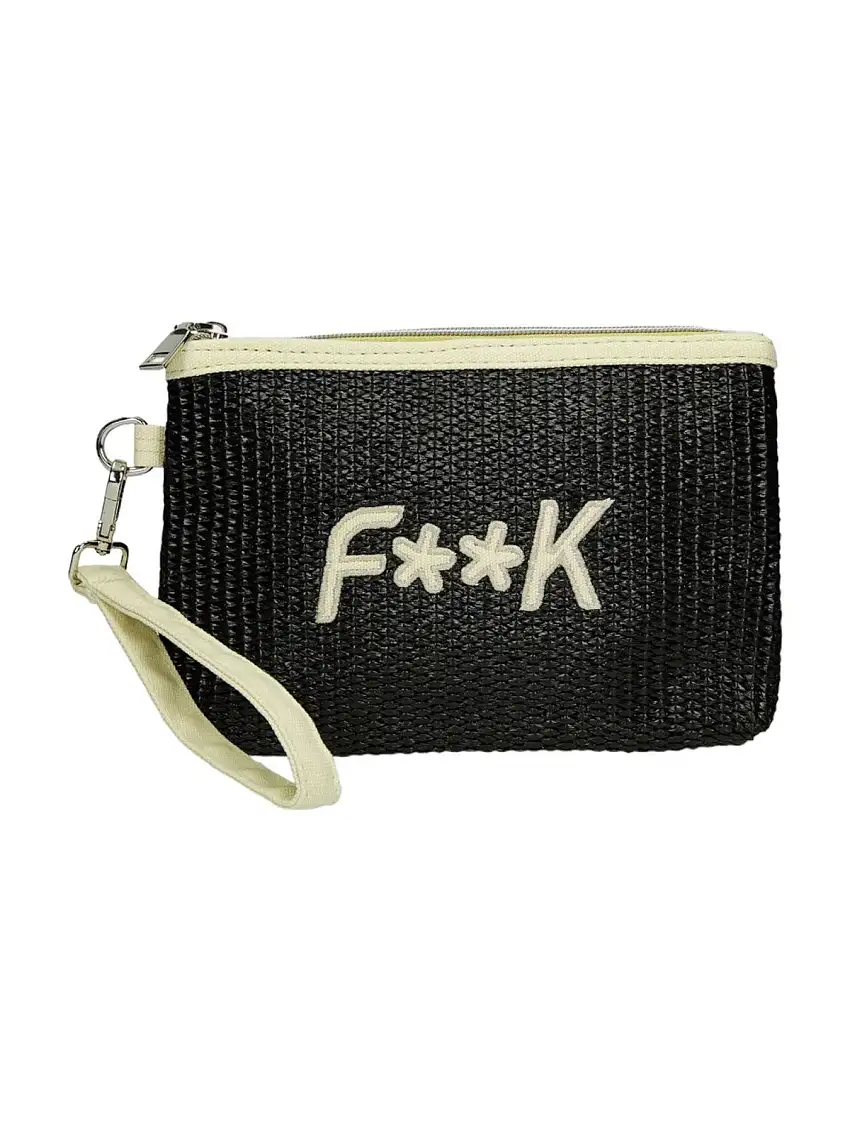 F**K Women's Clutch FK24-A064BK Black