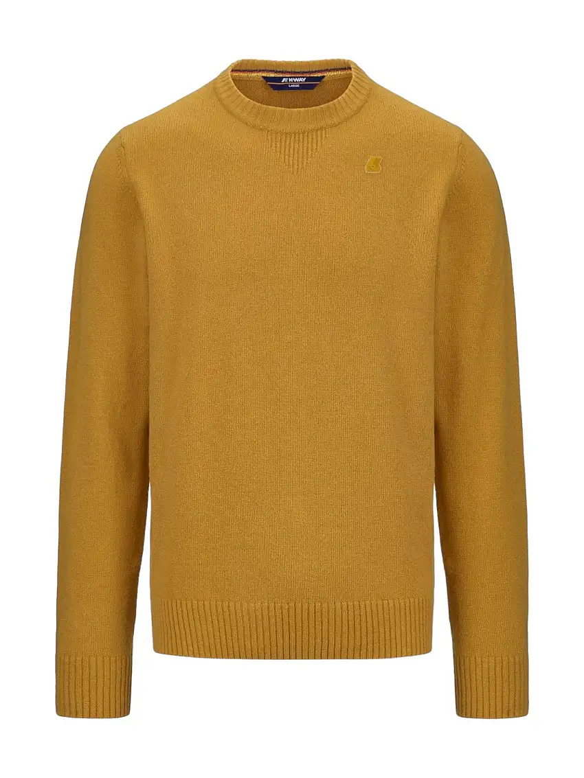 K-WAY Men's Sweater Sebastien lambswool K2112PW WJC Yellow