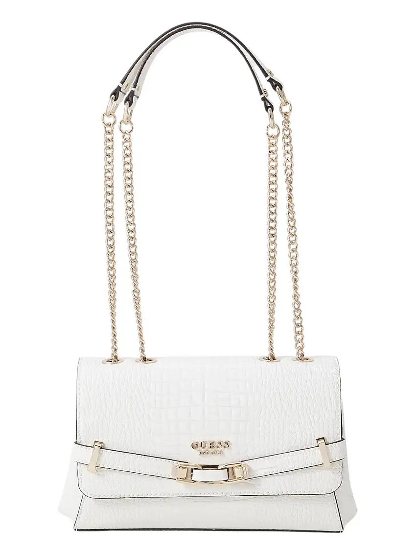 GUESS Women's Bag SILVYE CONVERTIBLE XBODY FLAP HWCG95 27210 WHI White