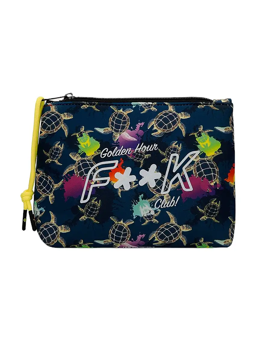 F**K Men's Clutch Bag FK24-A231X01 Blue