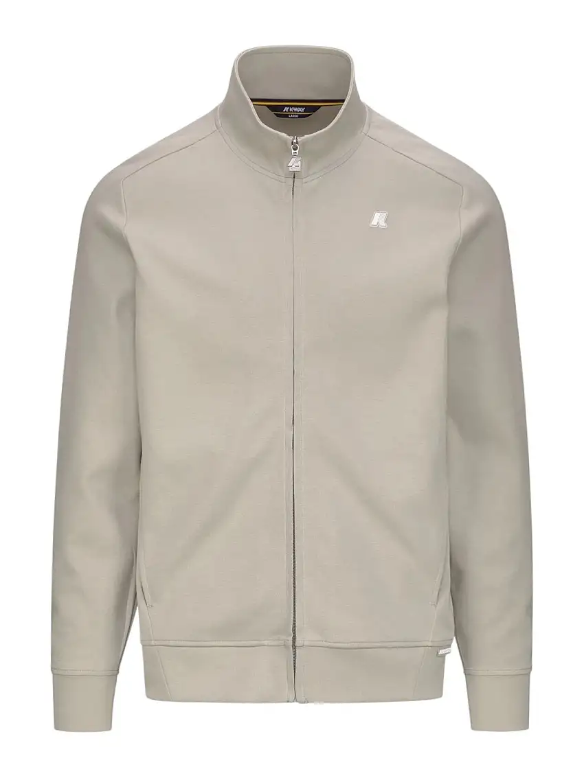 K-WAY Men's Sweatshirt HAYCE INTERLOCK K81369W 634 Beige