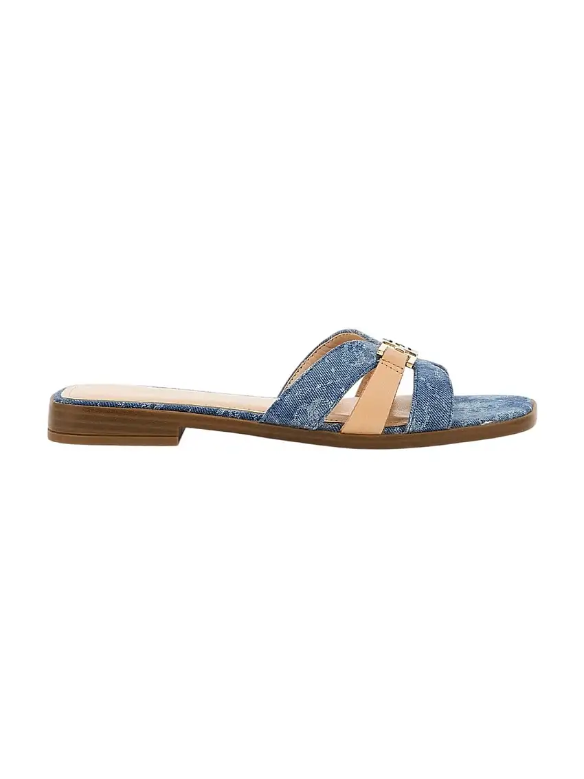 GUESS Women's Sandal REALLA3 FLJRL3 DEN19 BLUE Blue