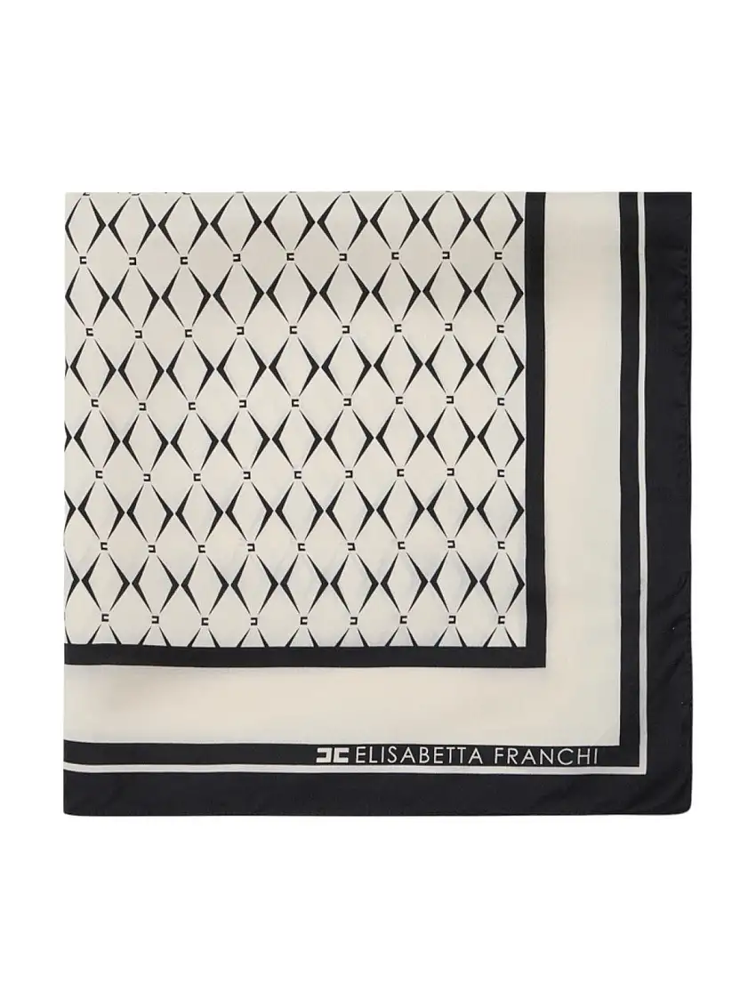 ELISABETTA FRANCHI Women's Scarf FO02L46E2 E84 White