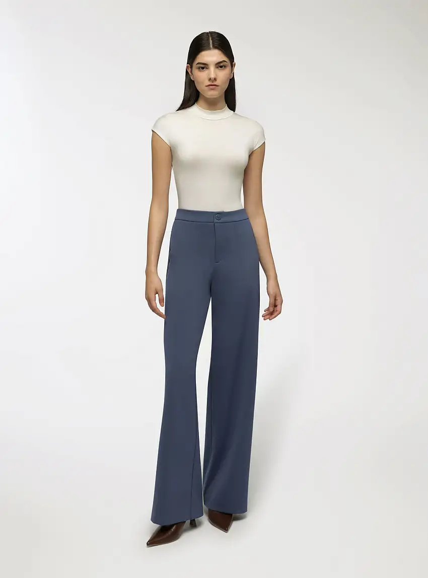 Body elasticizzato lupetto Bianco lana