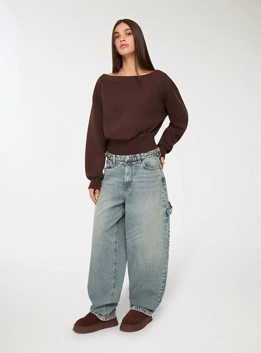 Jeans carpenter balloon Blu denim medio