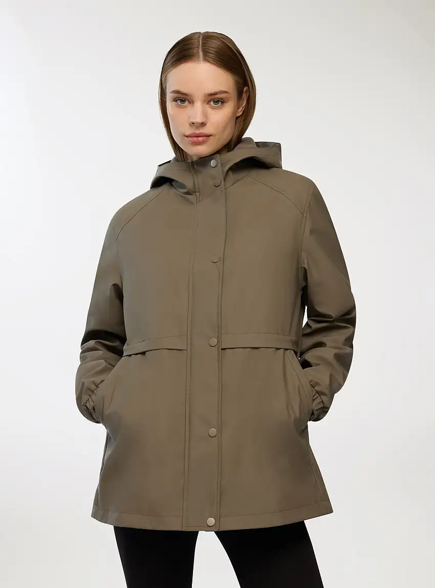 Impermeabile con cappuccio Fango