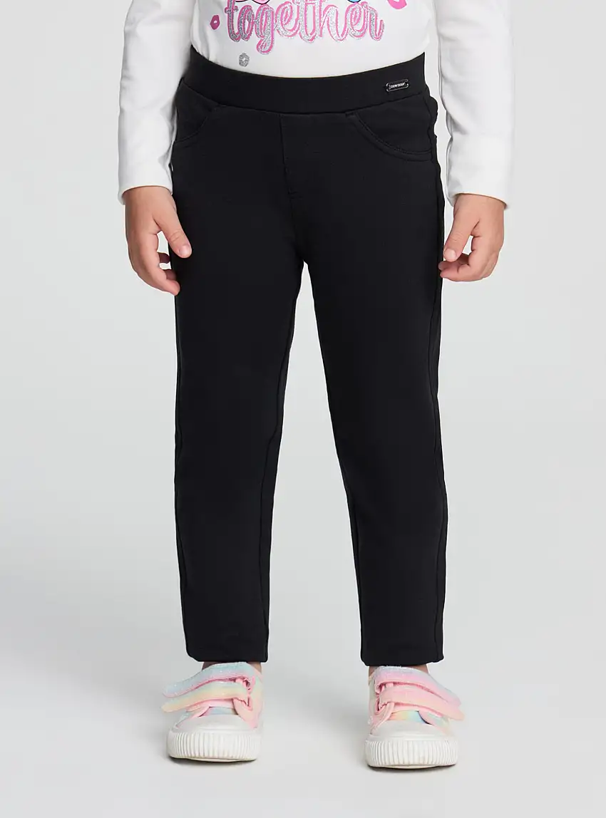 Jeggings tinta unita Nero