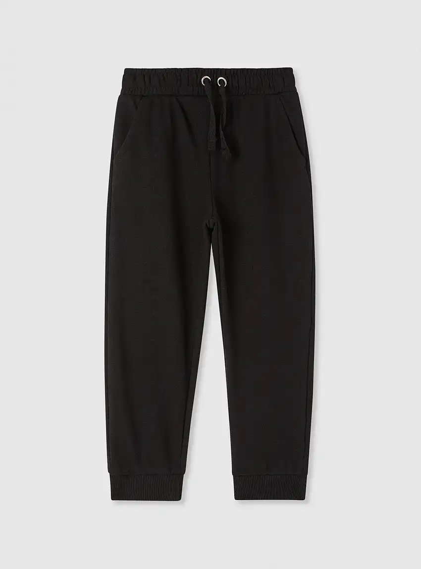 Pantaloni tuta tinta unita Nero