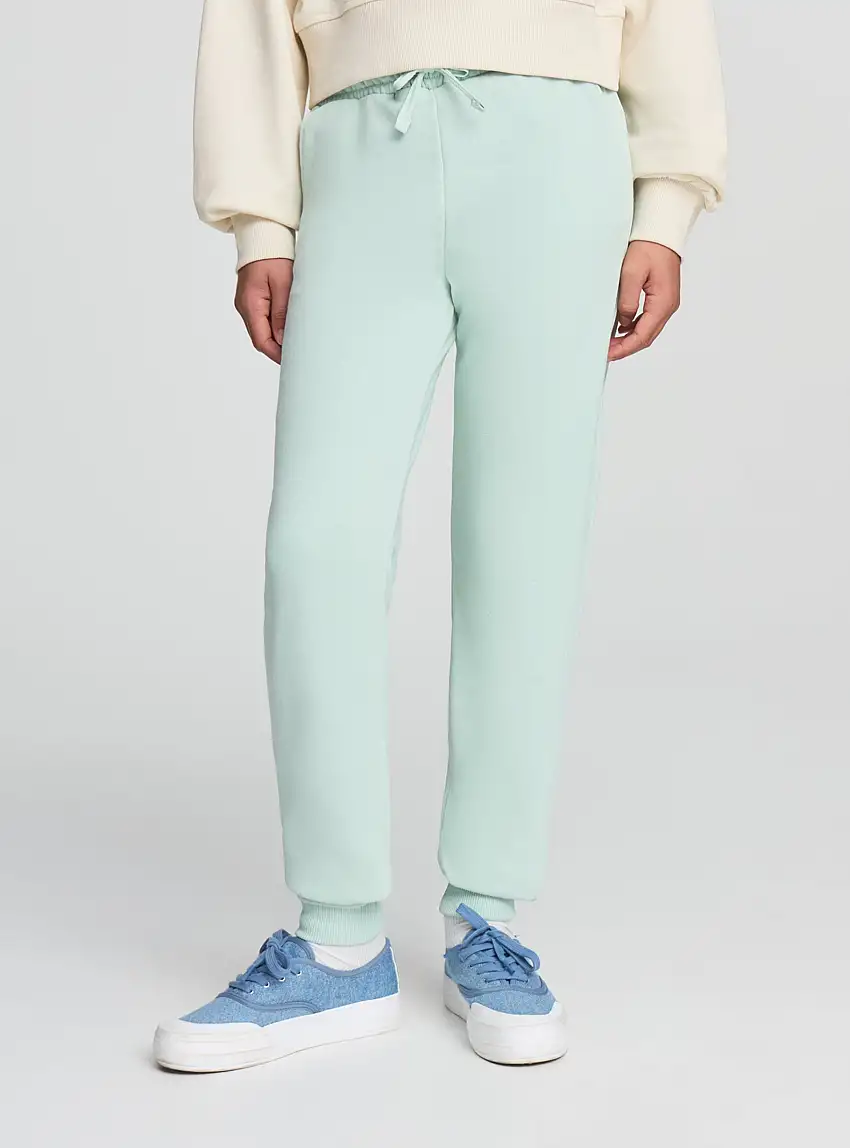 Pantaloni tuta tinta unita Verde acqua