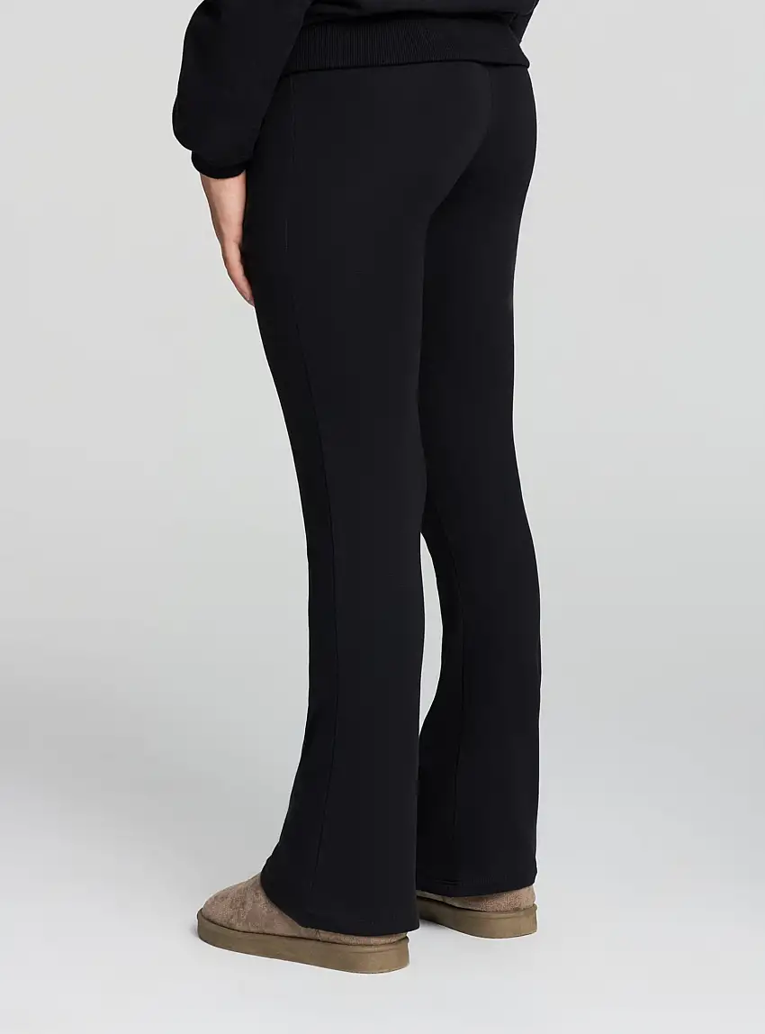 Leggings lunghi a zampa Nero