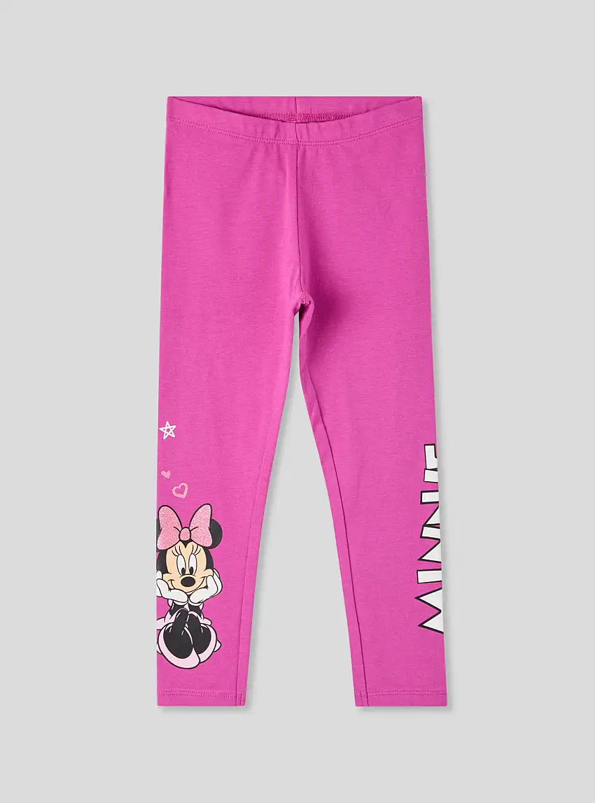 Leggings lungo con stampa Minnie® Ciclamino scuro