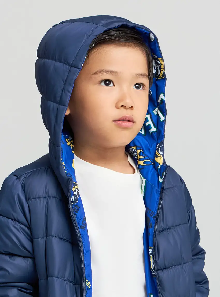 Giubbino 100 grammi double face Blu denim scuro