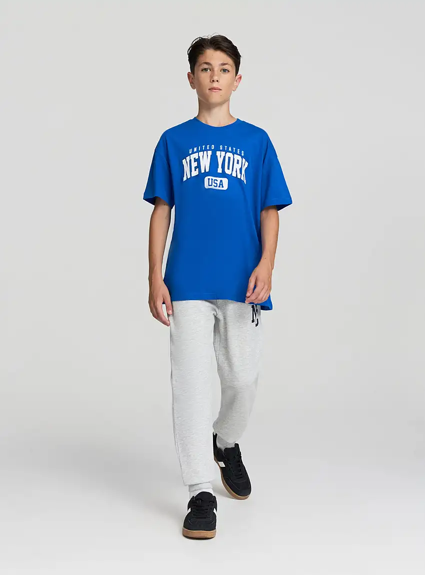 T-shirt con scritta sportiva Bluette