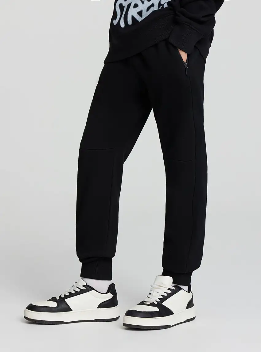 Pantaloni tecnici con coulisse Nero