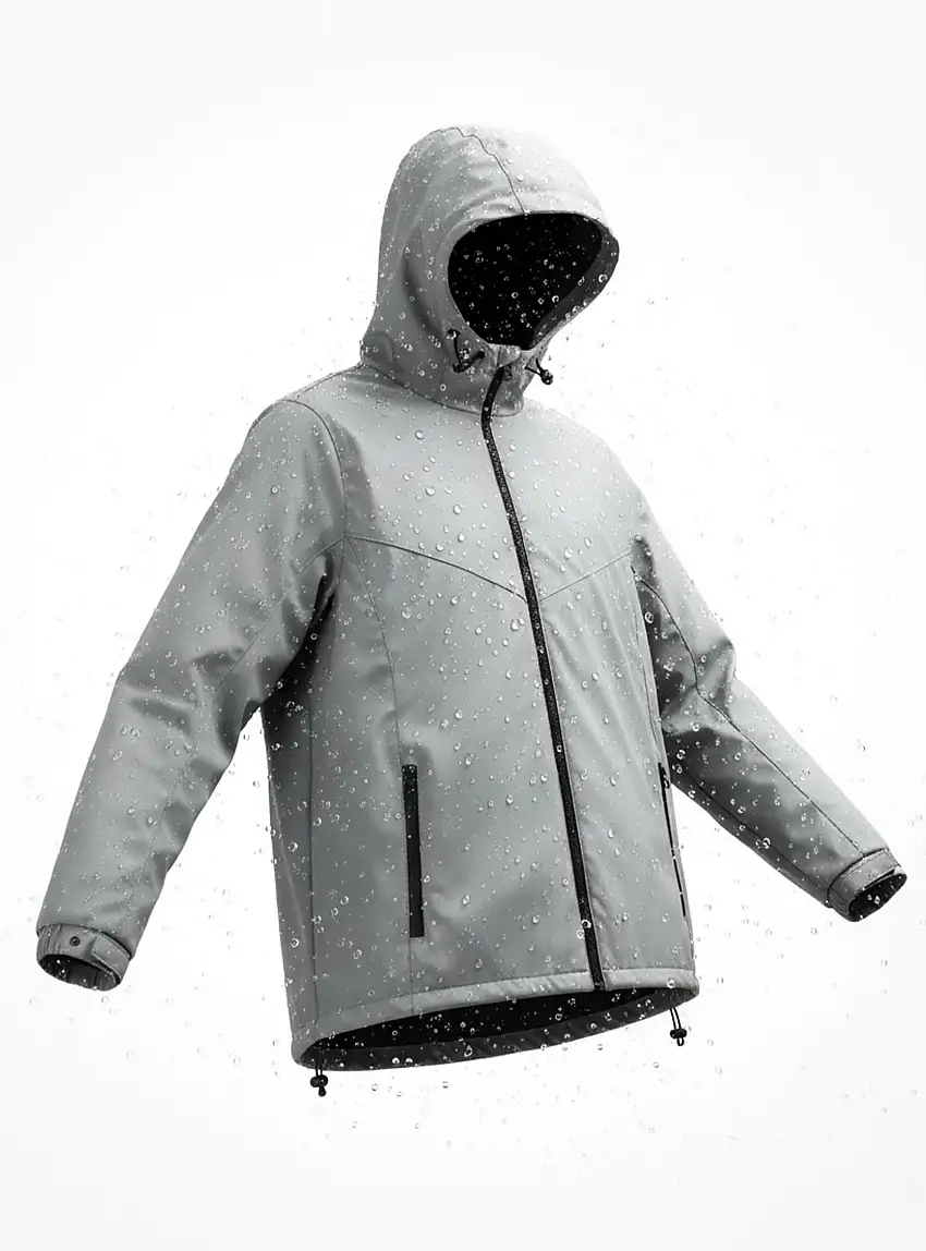 Giacca tecnica leggera resistente all'acqua Grigio topo