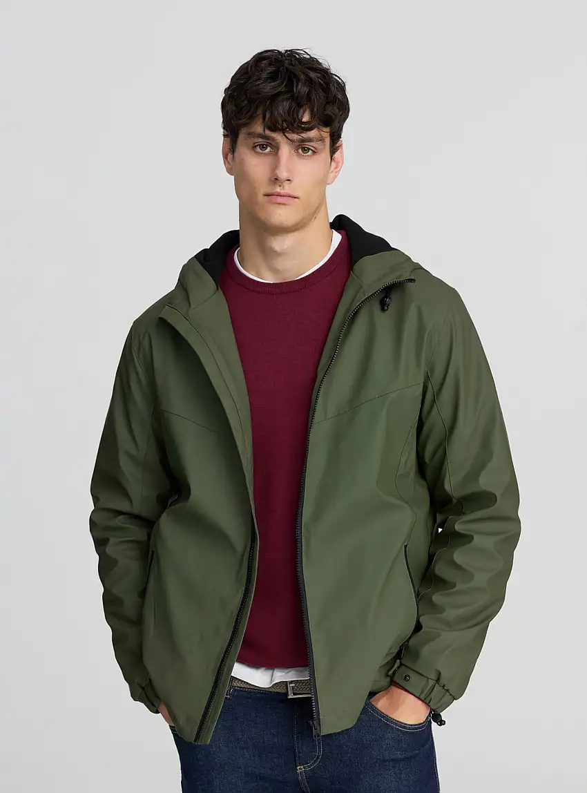 Giacca tecnica leggera resistente all'acqua Salvia