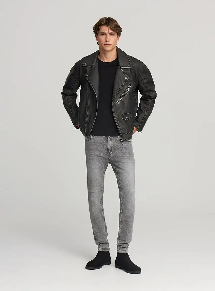 Jeans skinny fit Grigio denim