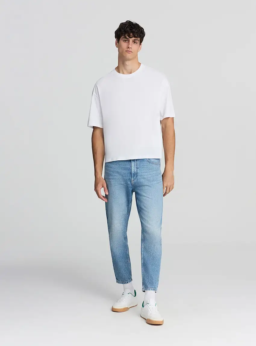 Jeans relaxed fit Blu denim medio