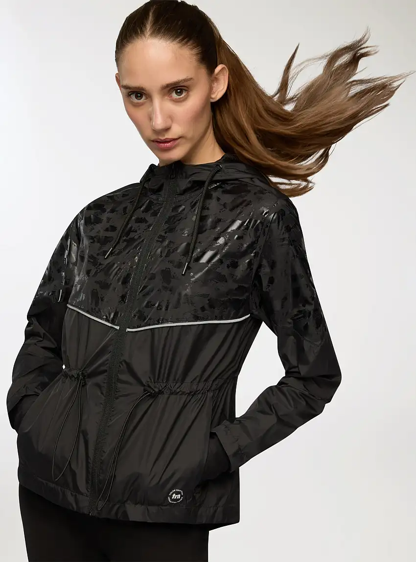 Giacca antivento sportiva Nero