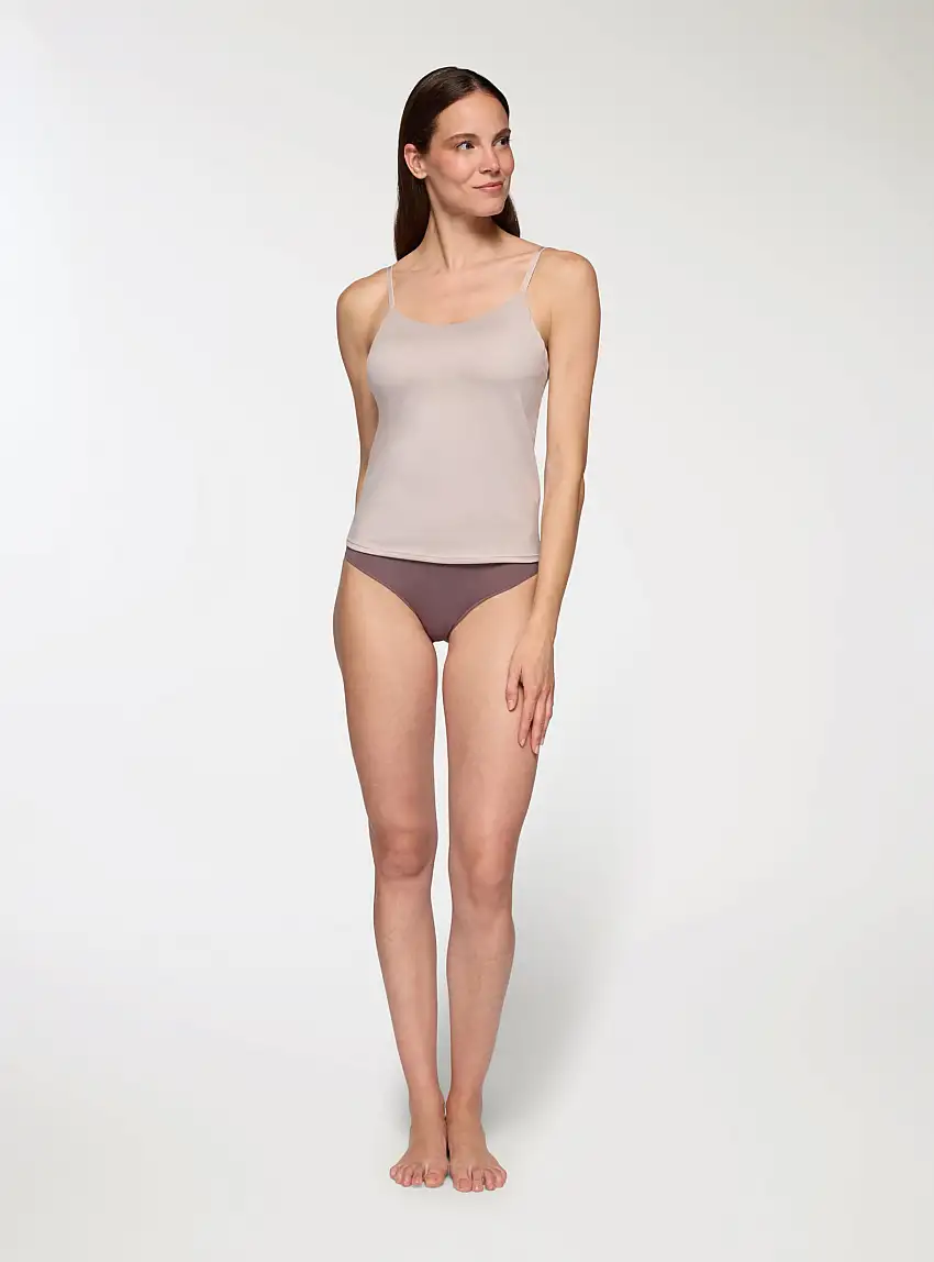 Canotta tinta unita Grigio chiaro