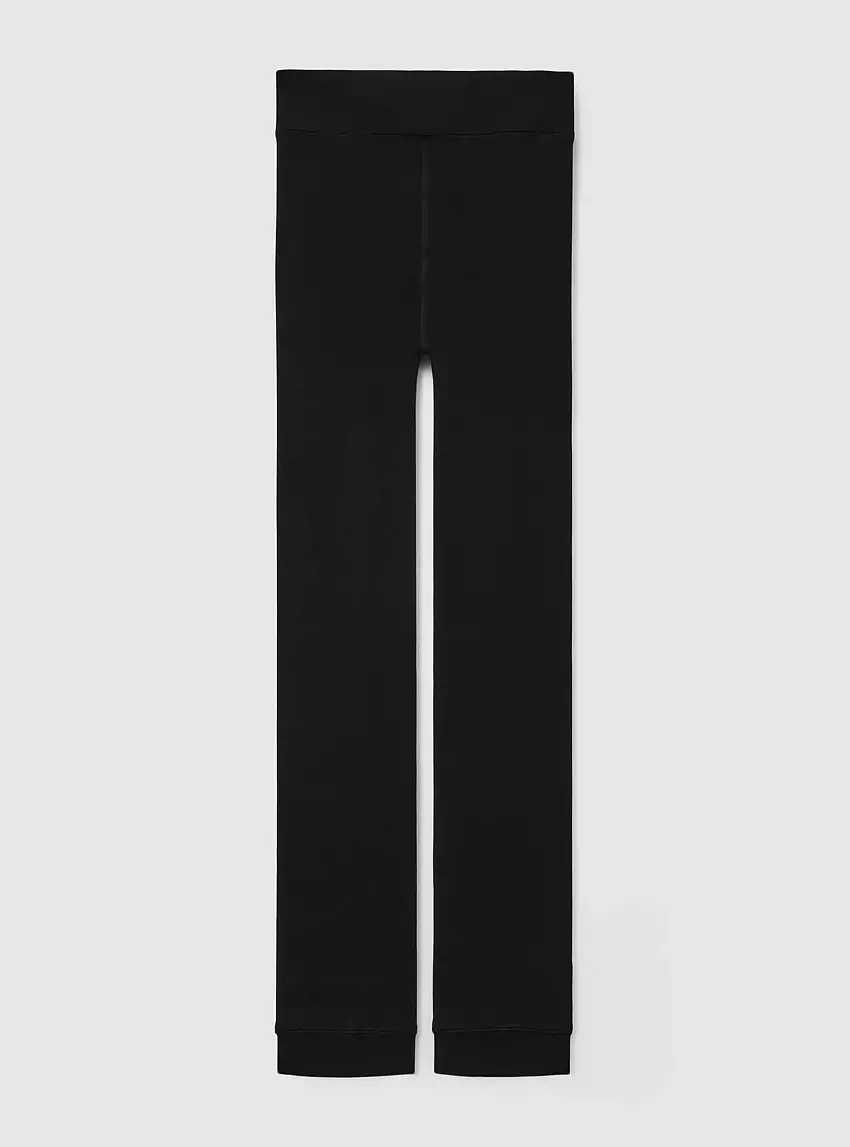 Leggings con interno in similpelliccia Nero