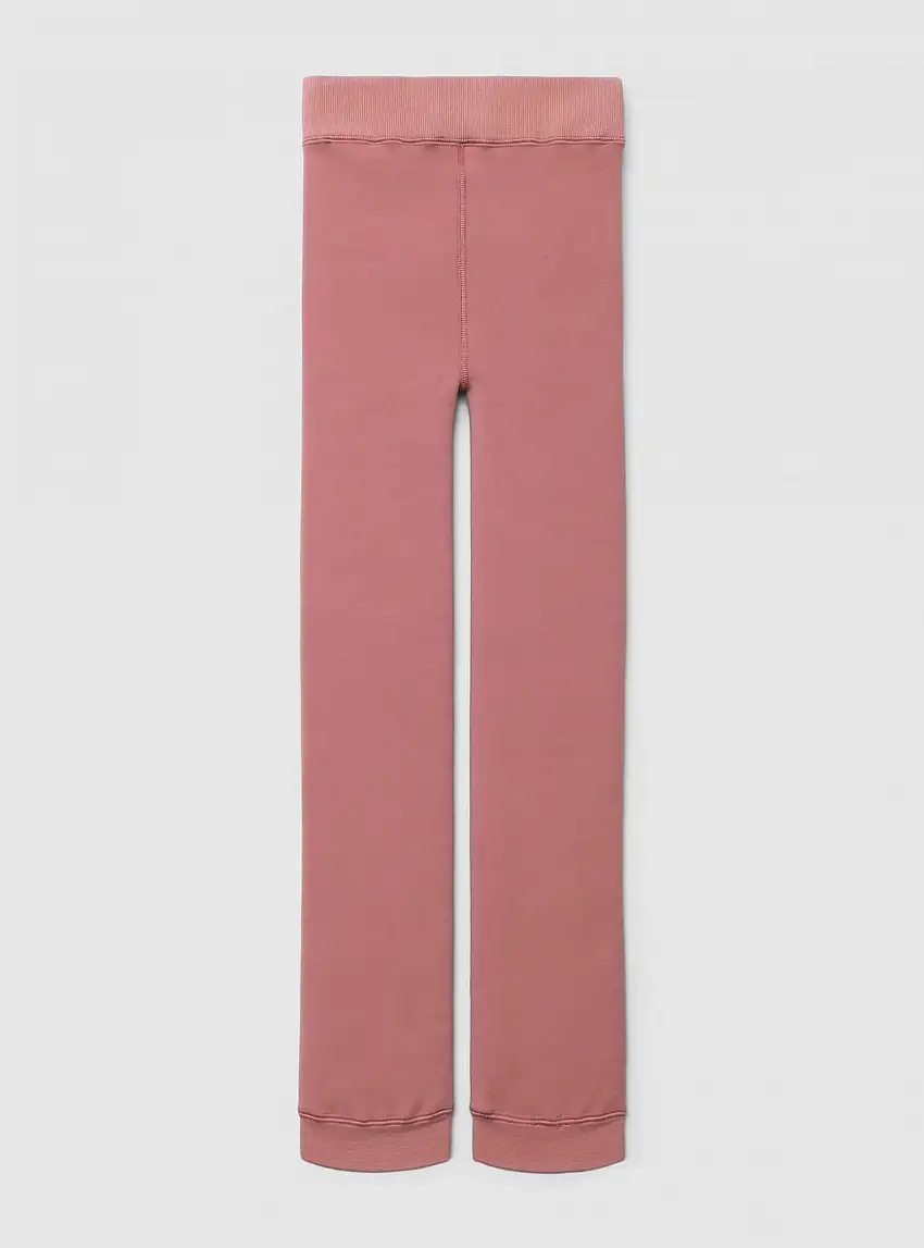 Leggings con interno in similpelliccia Rosa