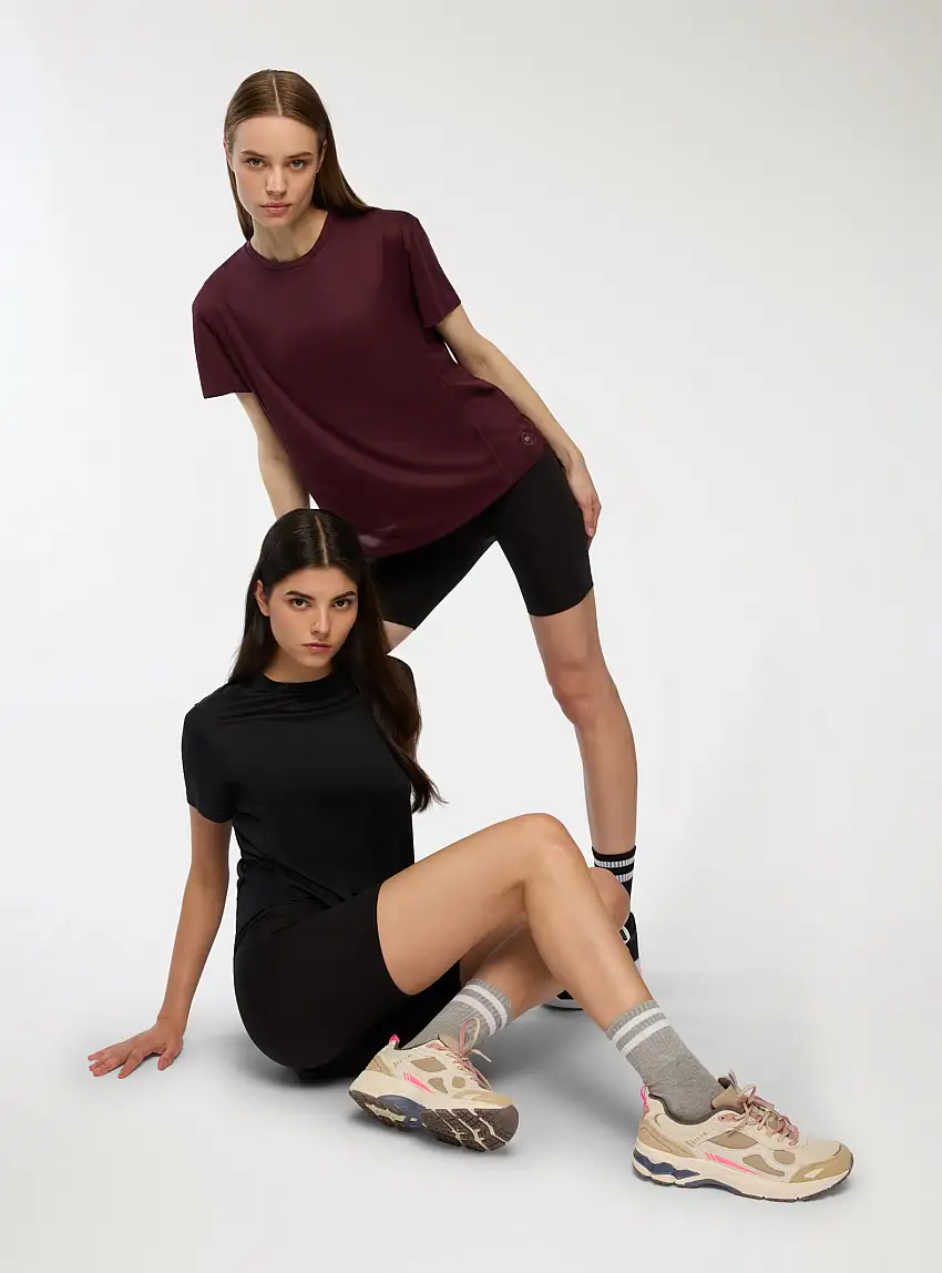 Pack 2 leggings corti sportivi seamless shaping a vita alta 2x Nero