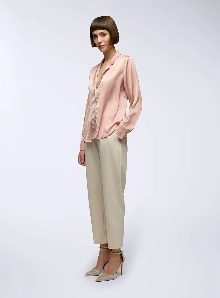 Pantaloni jogger tinta unita Sabbia