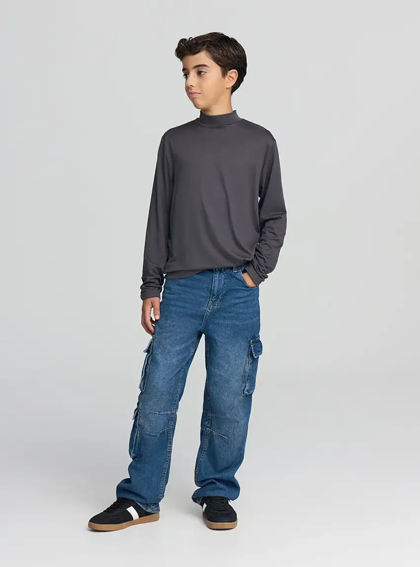 Pack 3 t-shirt lupetto elasticizzate Canna di fucile