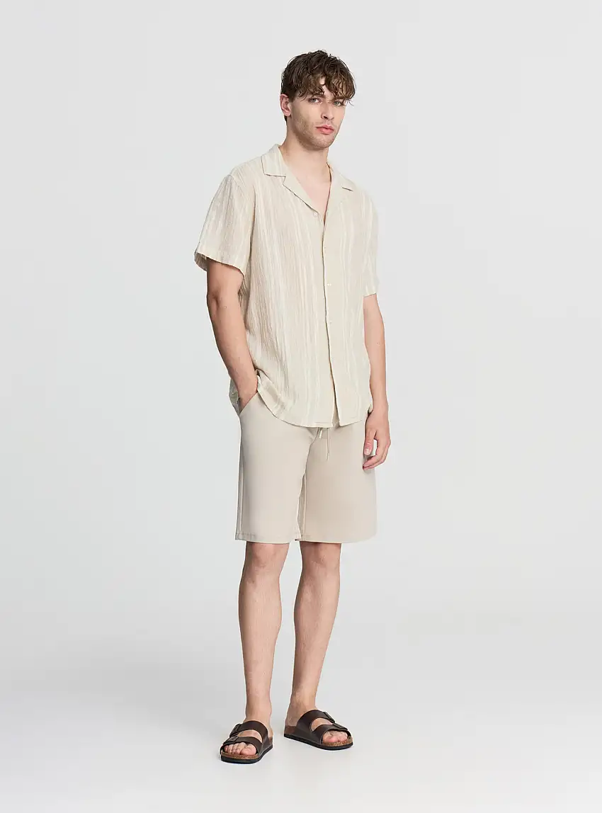 Pantaloncini tinta unita Sabbia