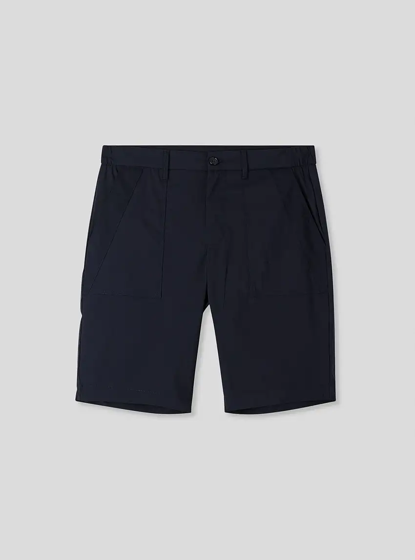 Pantaloncini chino tessuto tecnico Blu navy