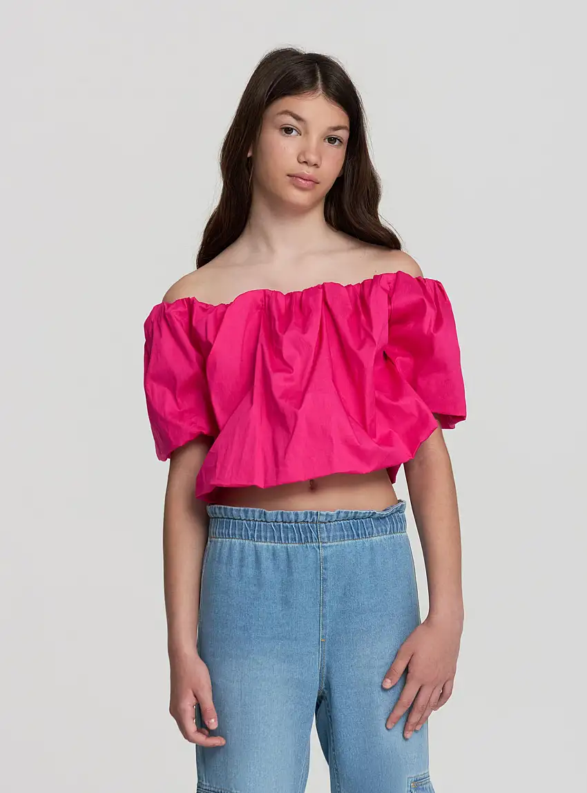 Blusa balloon Fucsia