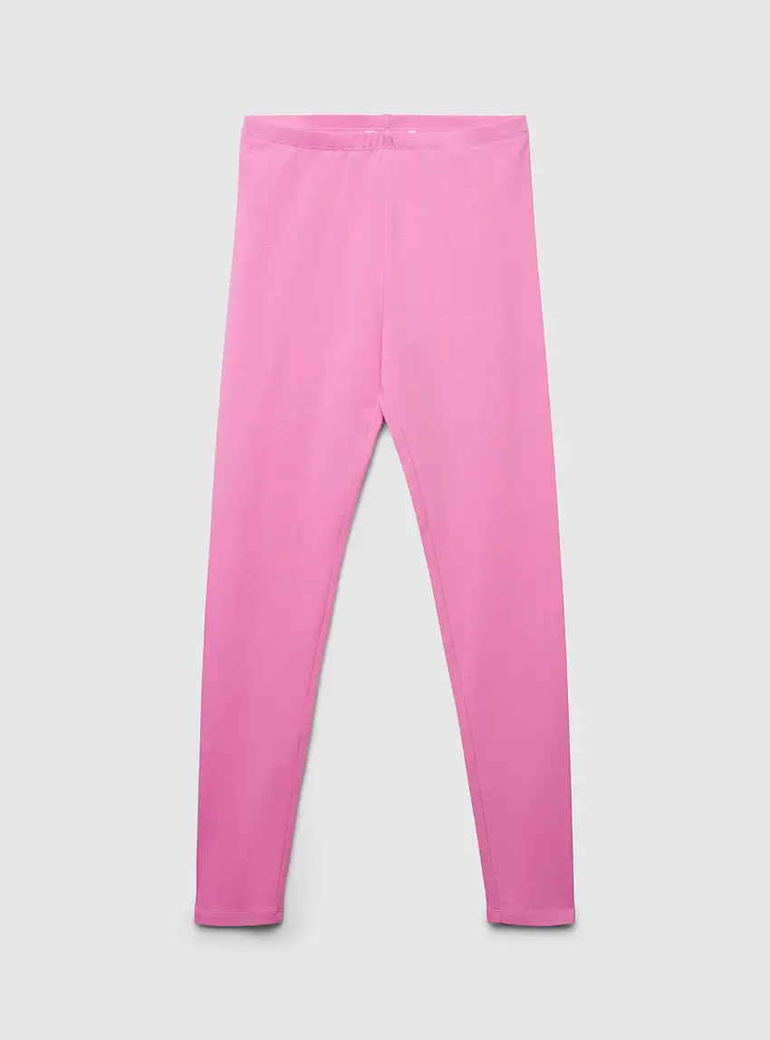 Leggings a tinta unita Fucsia chiaro