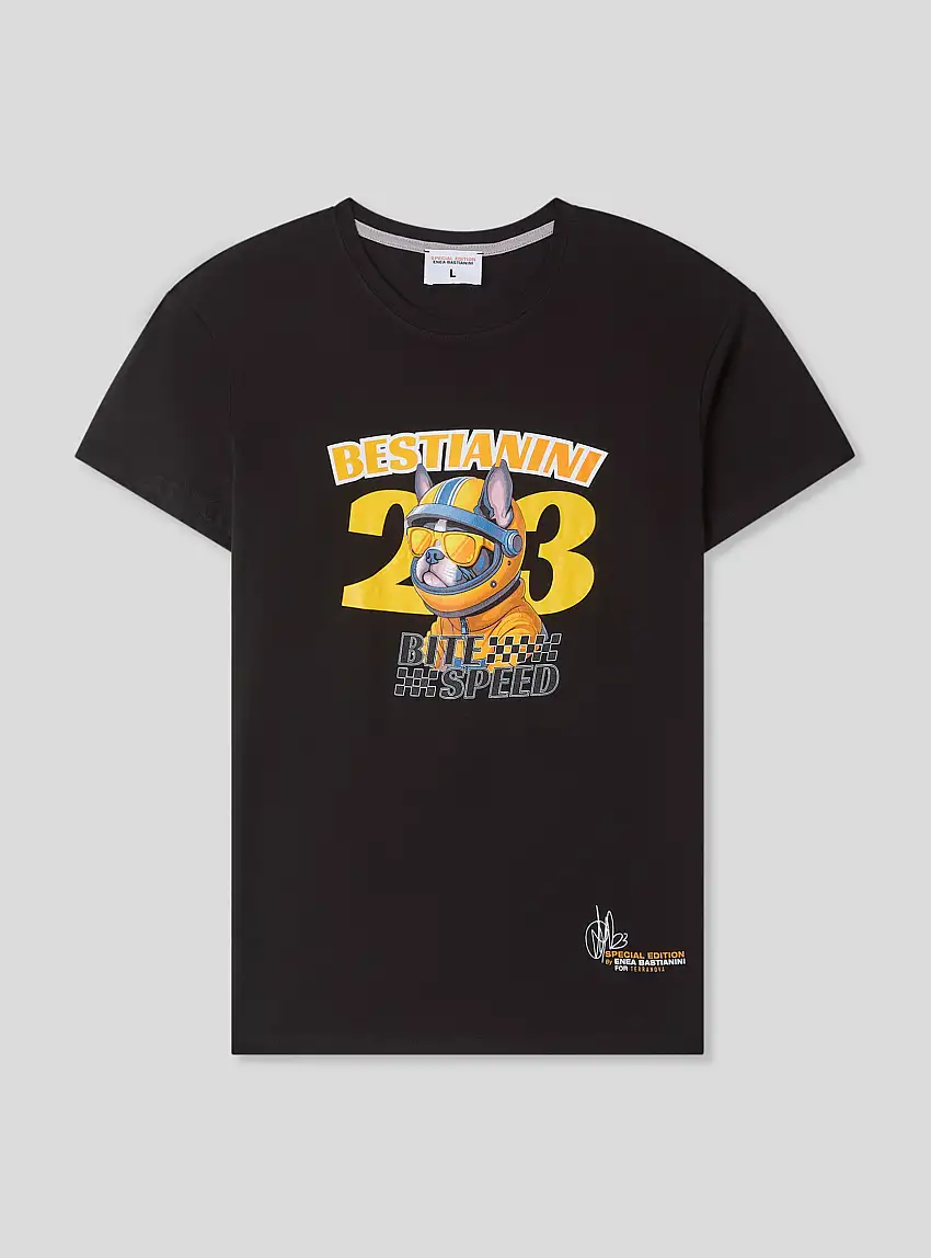 T-shirt con stampa Bestianini Nero