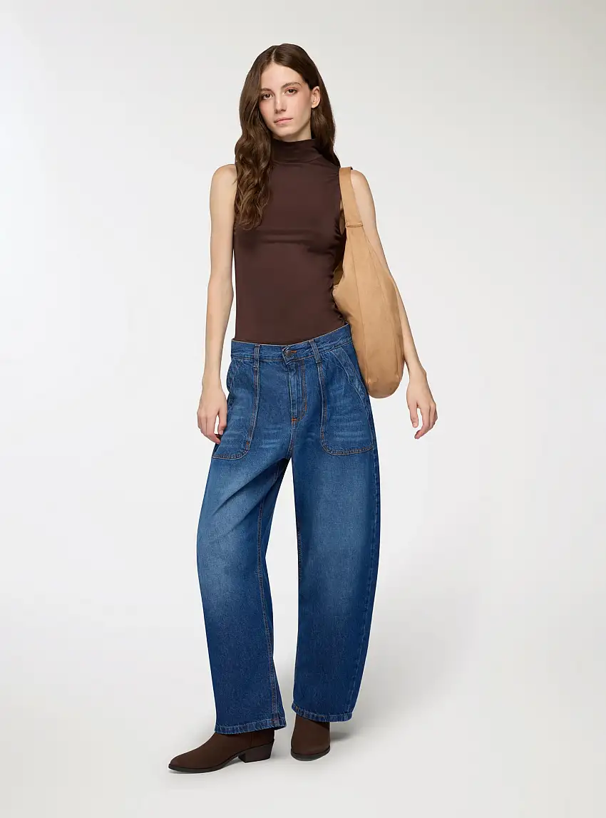 Jeans worker Blu denim medio