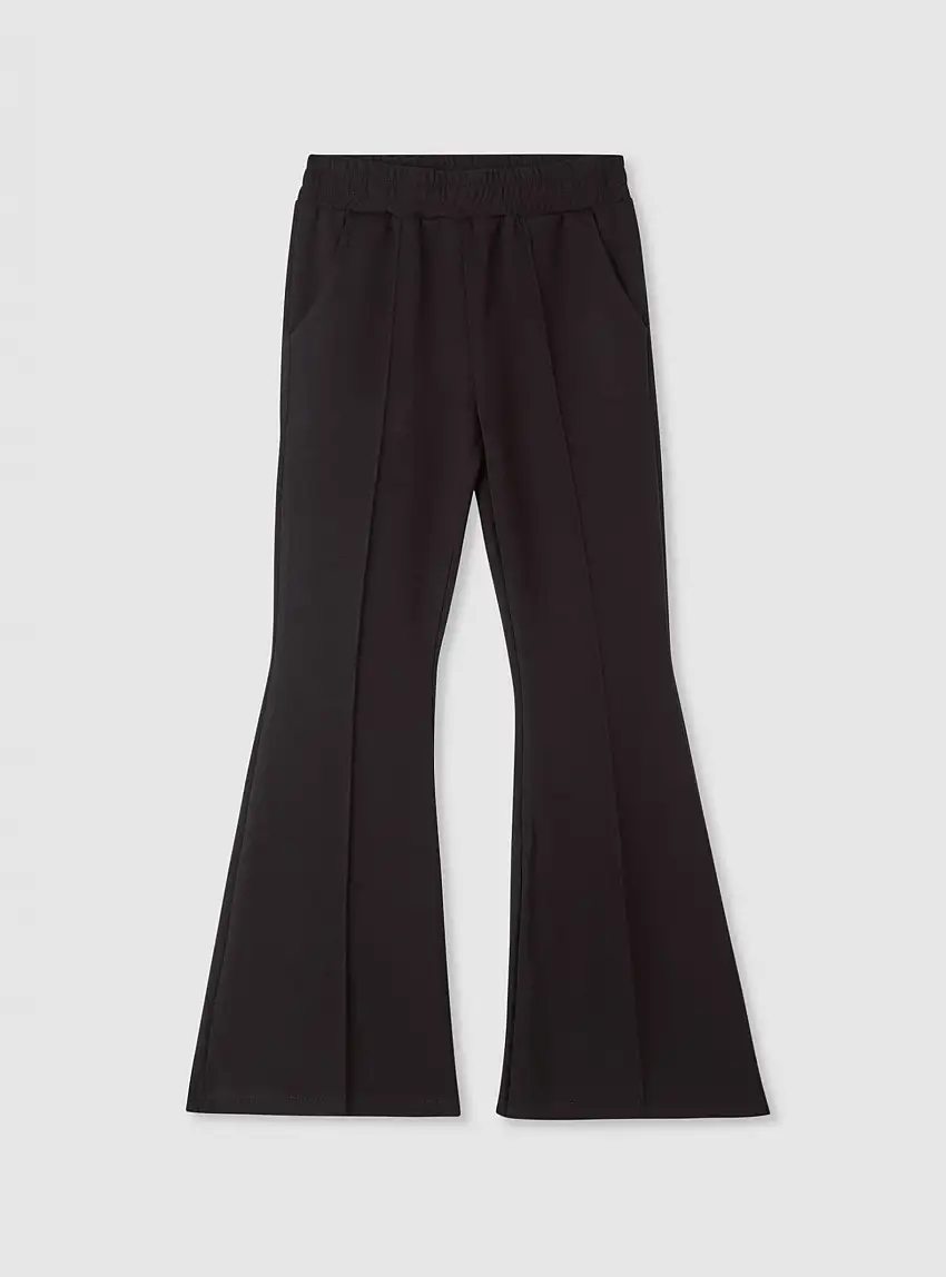 Pantaloni ginnici a zampa Nero