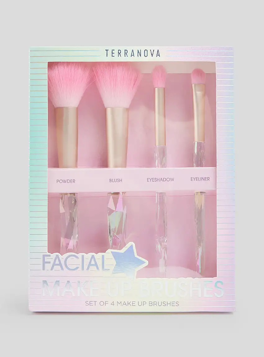 Pack 4 pennelli make-up