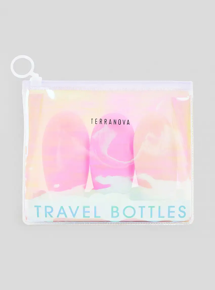 Pack 3 bottigliette da viaggio con pochette