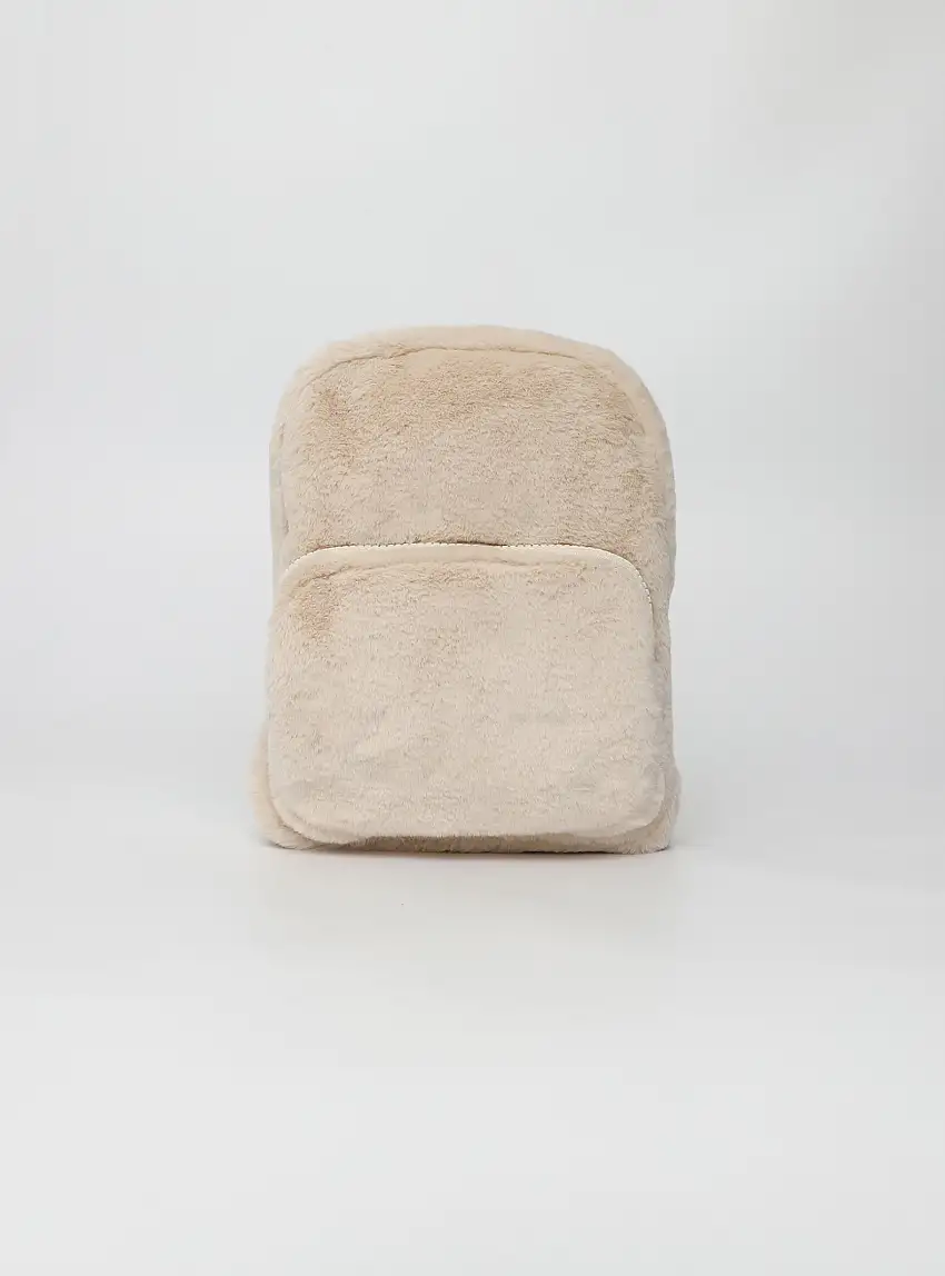 Zaino in similpelliccia Avorio