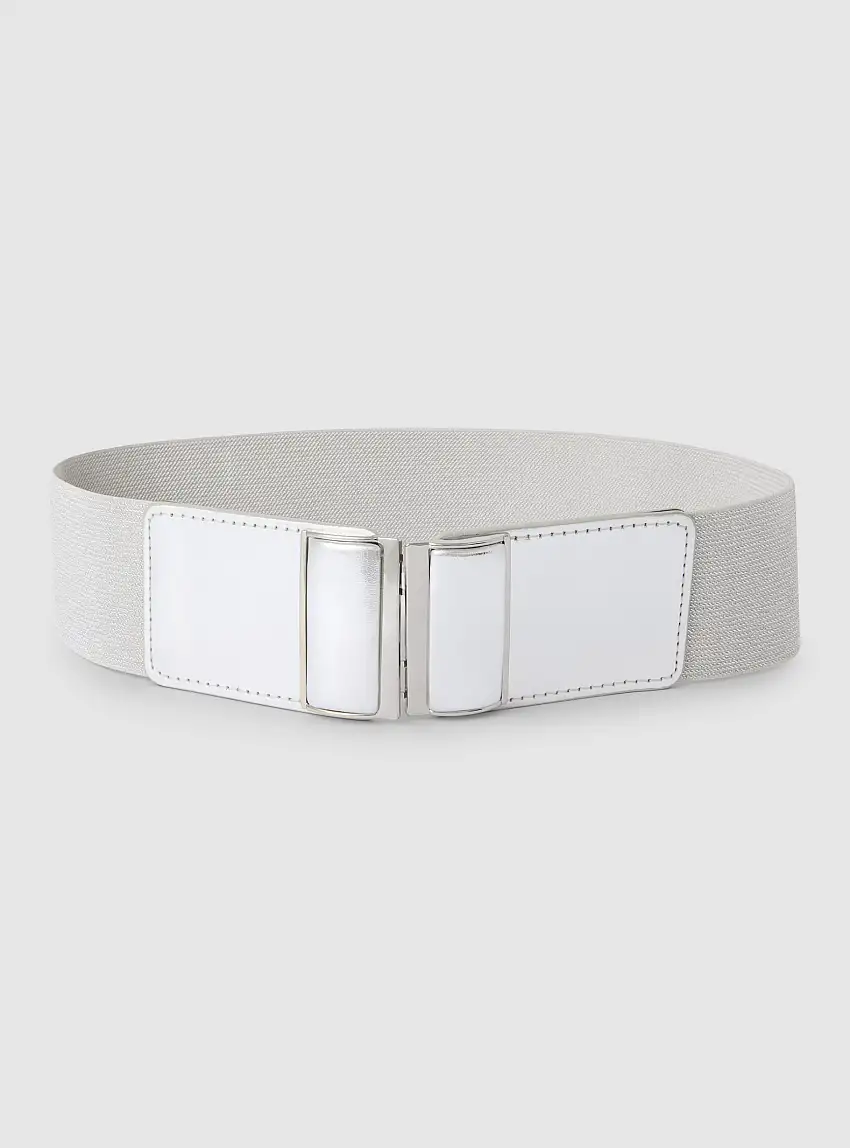 Cintura alta basica Argento