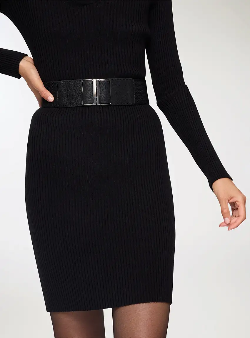 Cintura alta basica Nero