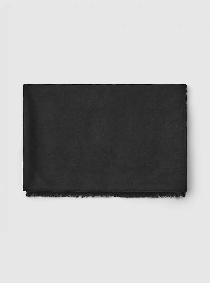 Foulard tinta unita Nero