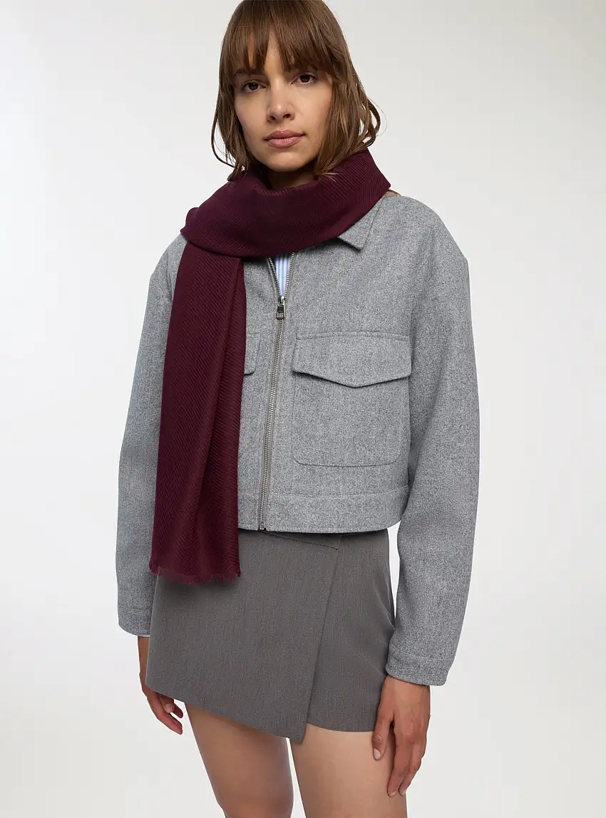 Foulard tinta unita Prugna