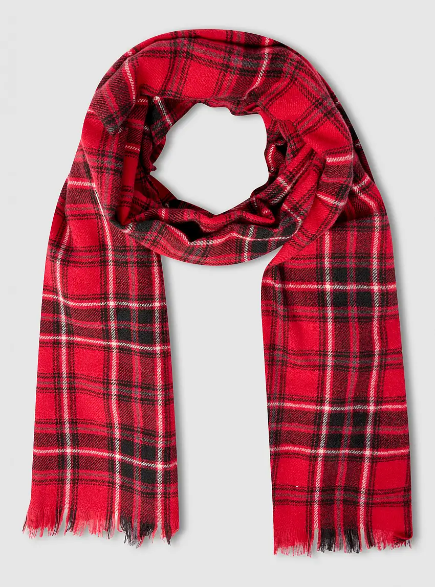 Sciarpa a quadri Var rosso