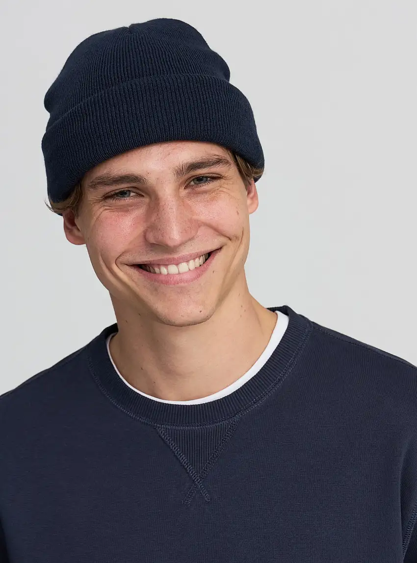 Berretto tinta unita Blu navy