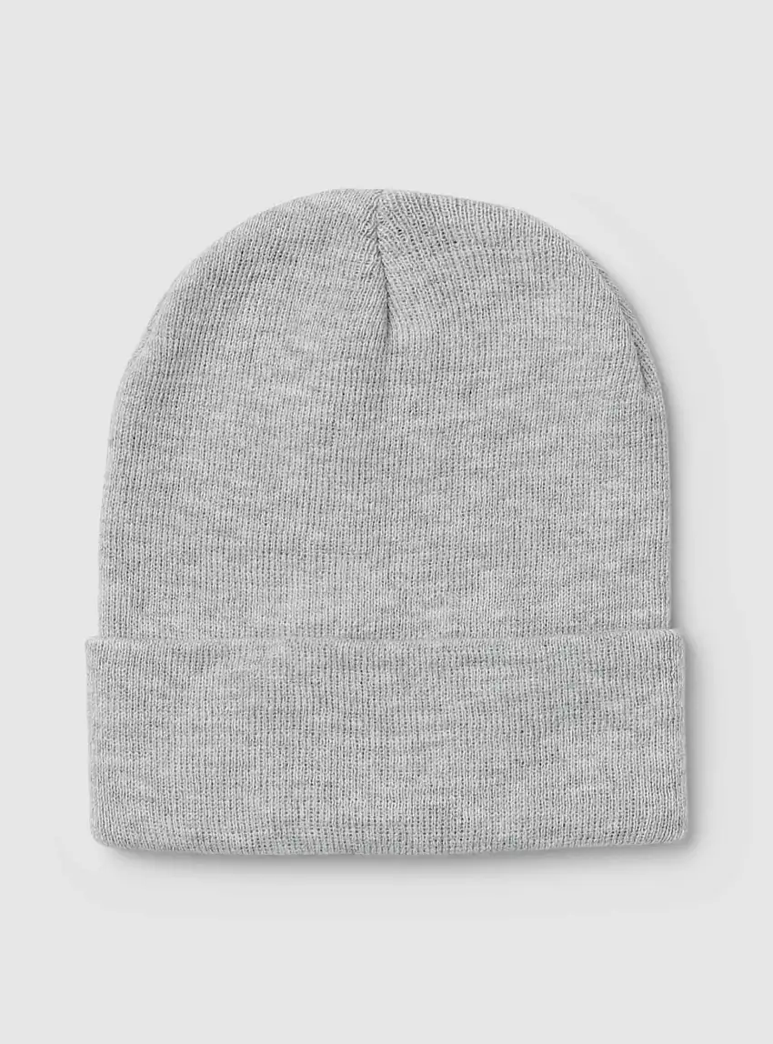 Berretto tinta unita Grigio chiaro melange